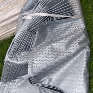 Austrian Cotton Brocade — Silver Grey